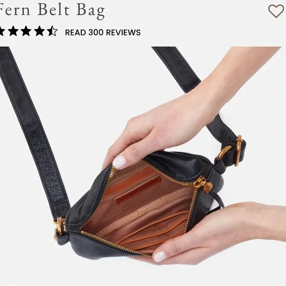 Navy Hobo Fern Leather Belt Bag - Picture 5 of 15